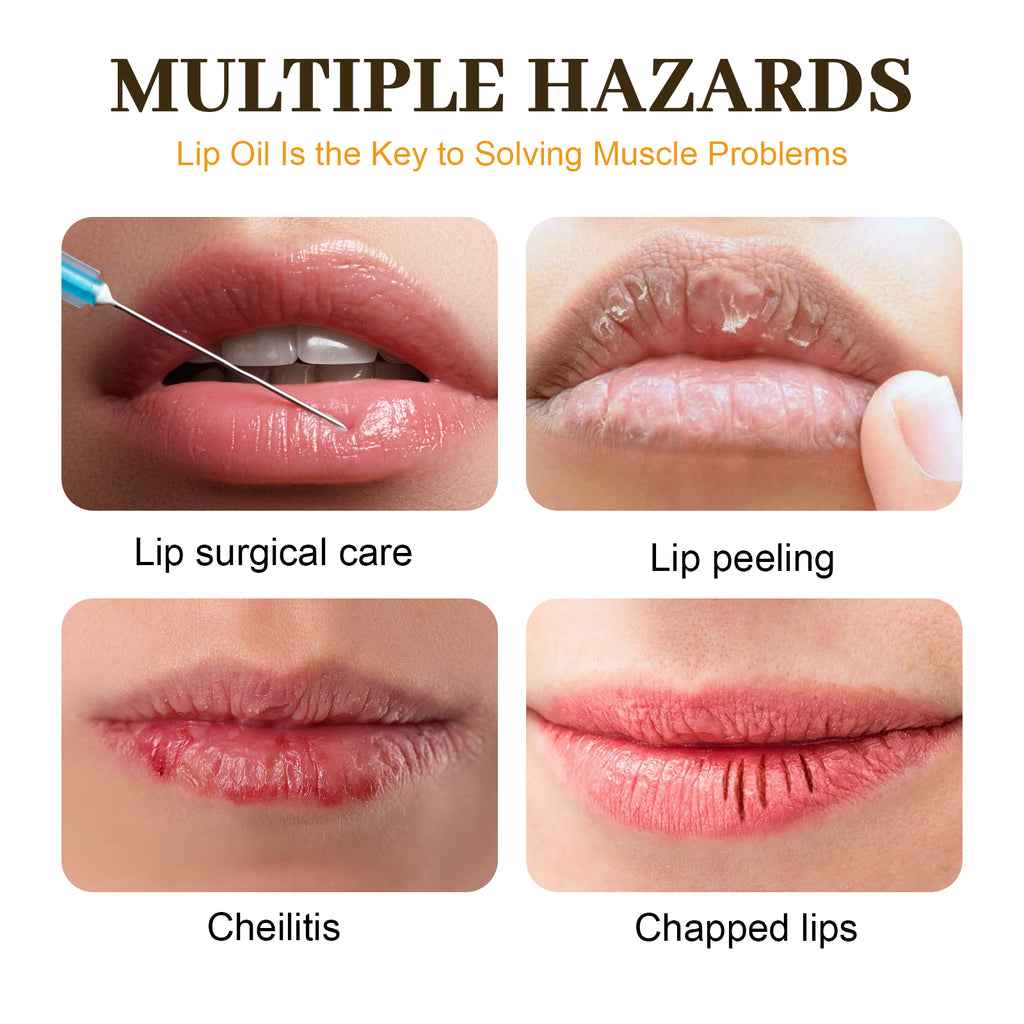 Honey Lip Oil, Reduces Lip Lines Prevents Dryness And Flaking Moisturizing Lip Oil
