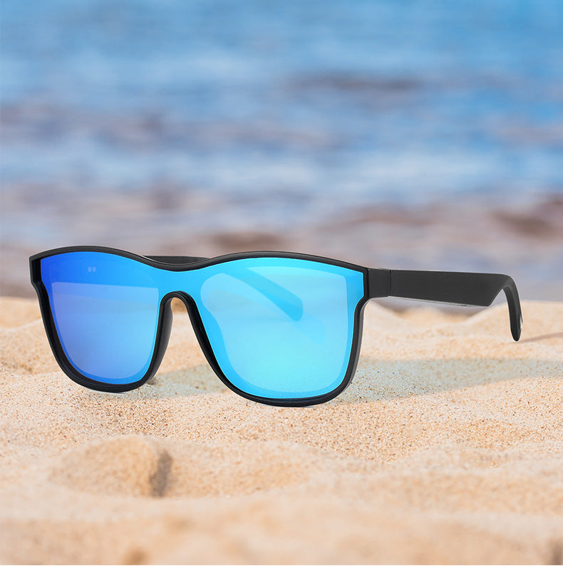 New KY03 Semi-Open Bluetooth Glasses Music Call Voice Control Sports Sunglasses Smart Glasses
