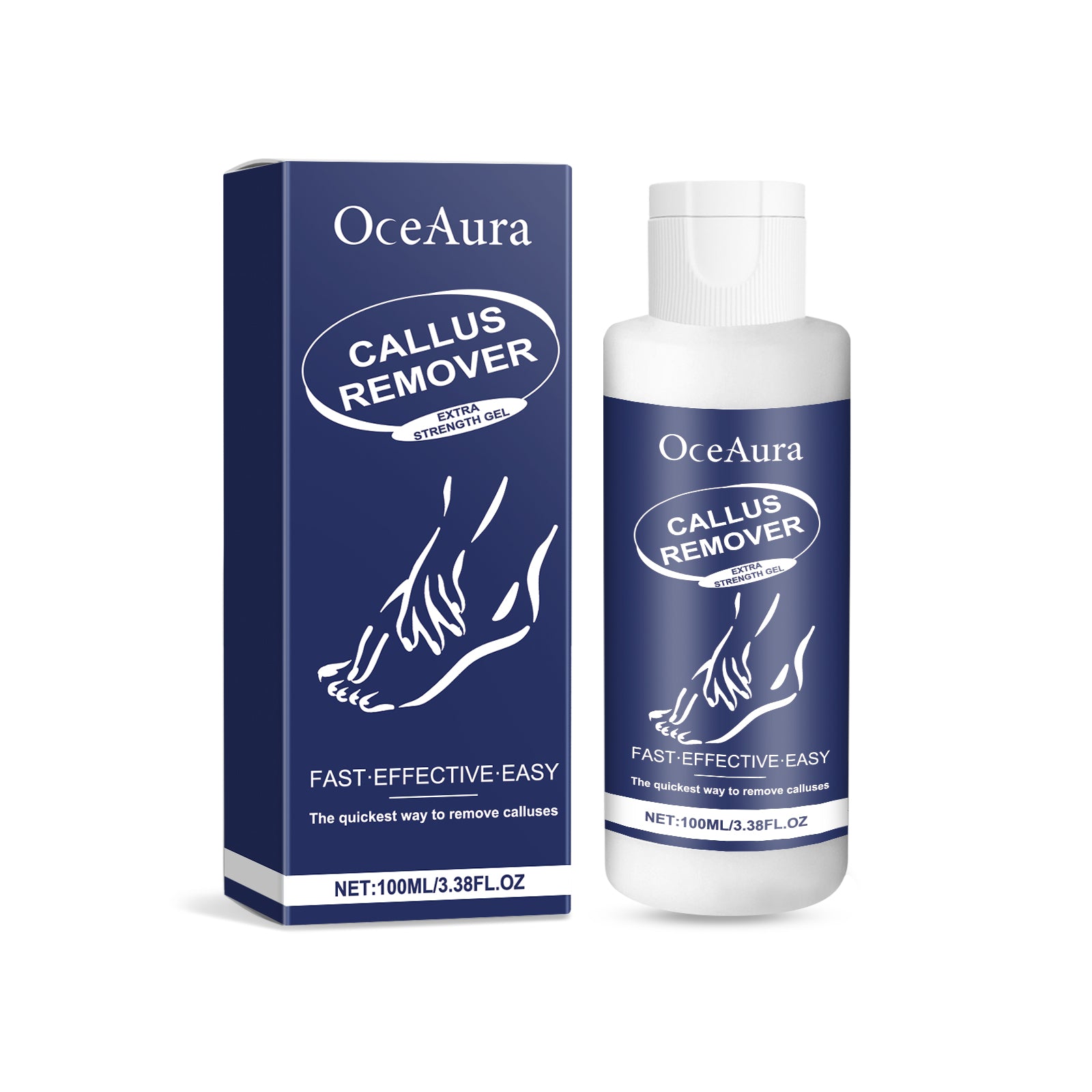 OceAura Foot Exfoliating Gel Gentle Moisturizing Care Softens Foot Skin Dead Skin Foot Gel