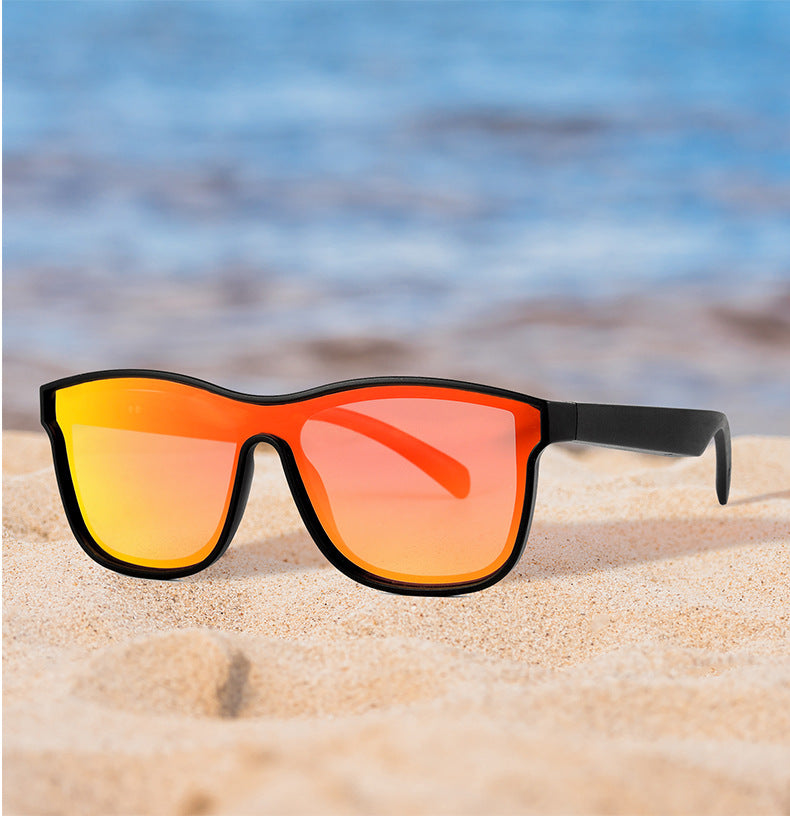New KY03 Semi-Open Bluetooth Glasses Music Call Voice Control Sports Sunglasses Smart Glasses