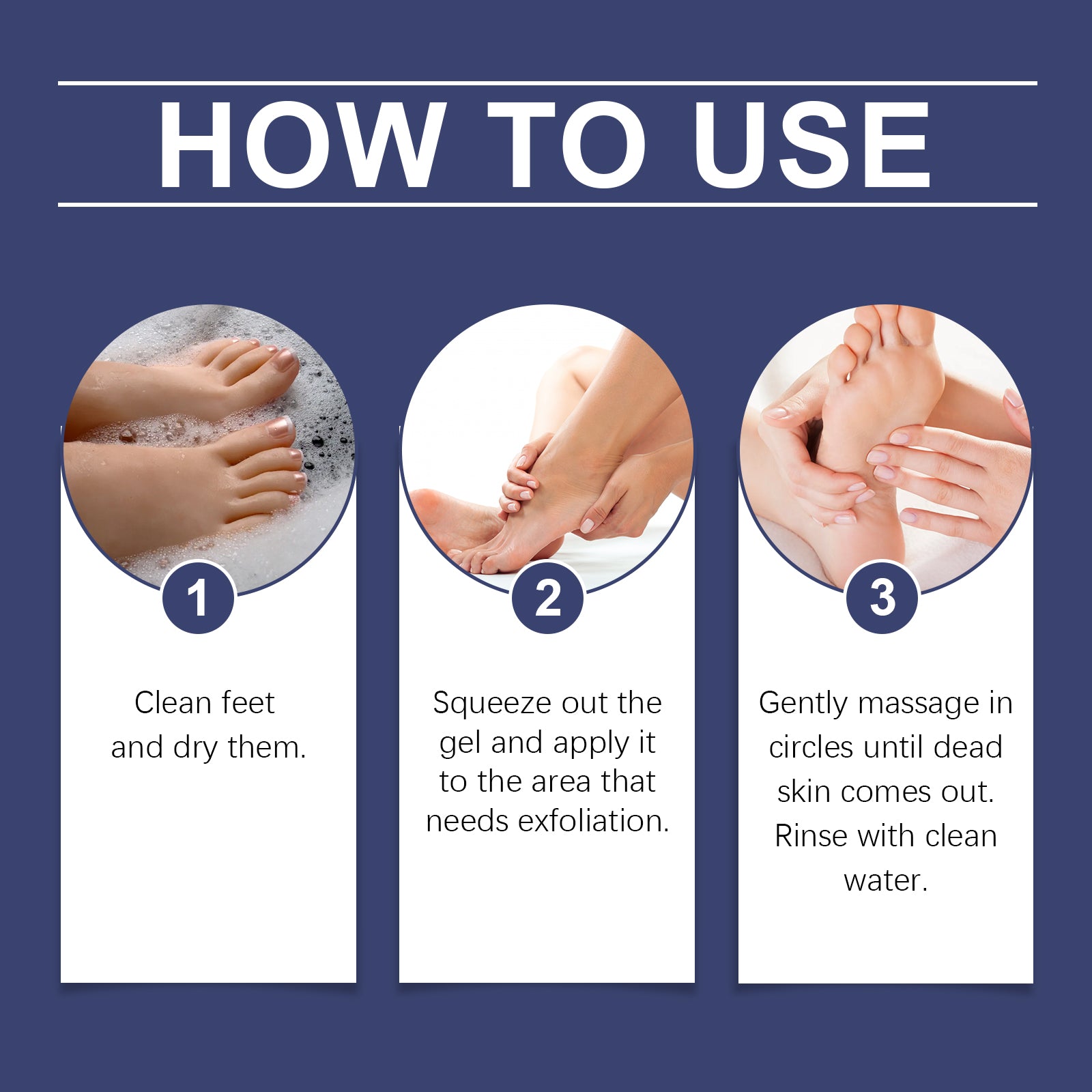 OceAura Foot Exfoliating Gel Gentle Moisturizing Care Softens Foot Skin Dead Skin Foot Gel