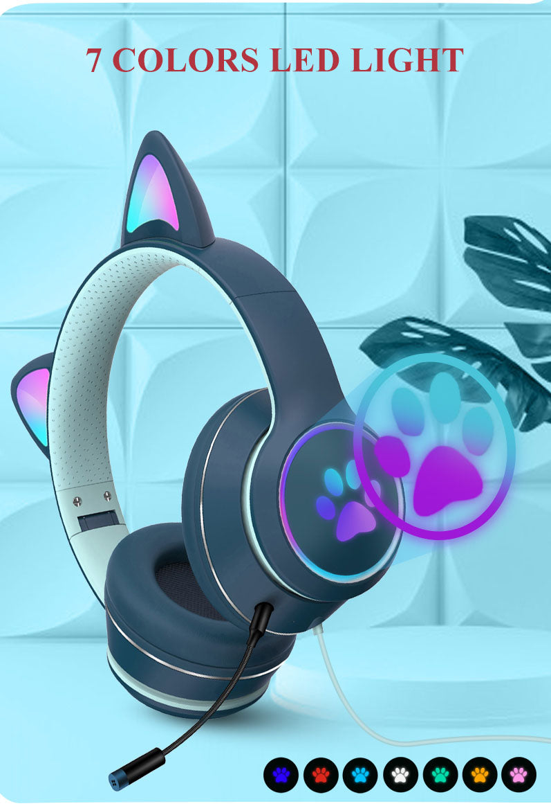 AKZ-022 RGB Cat Ear Headset for PC