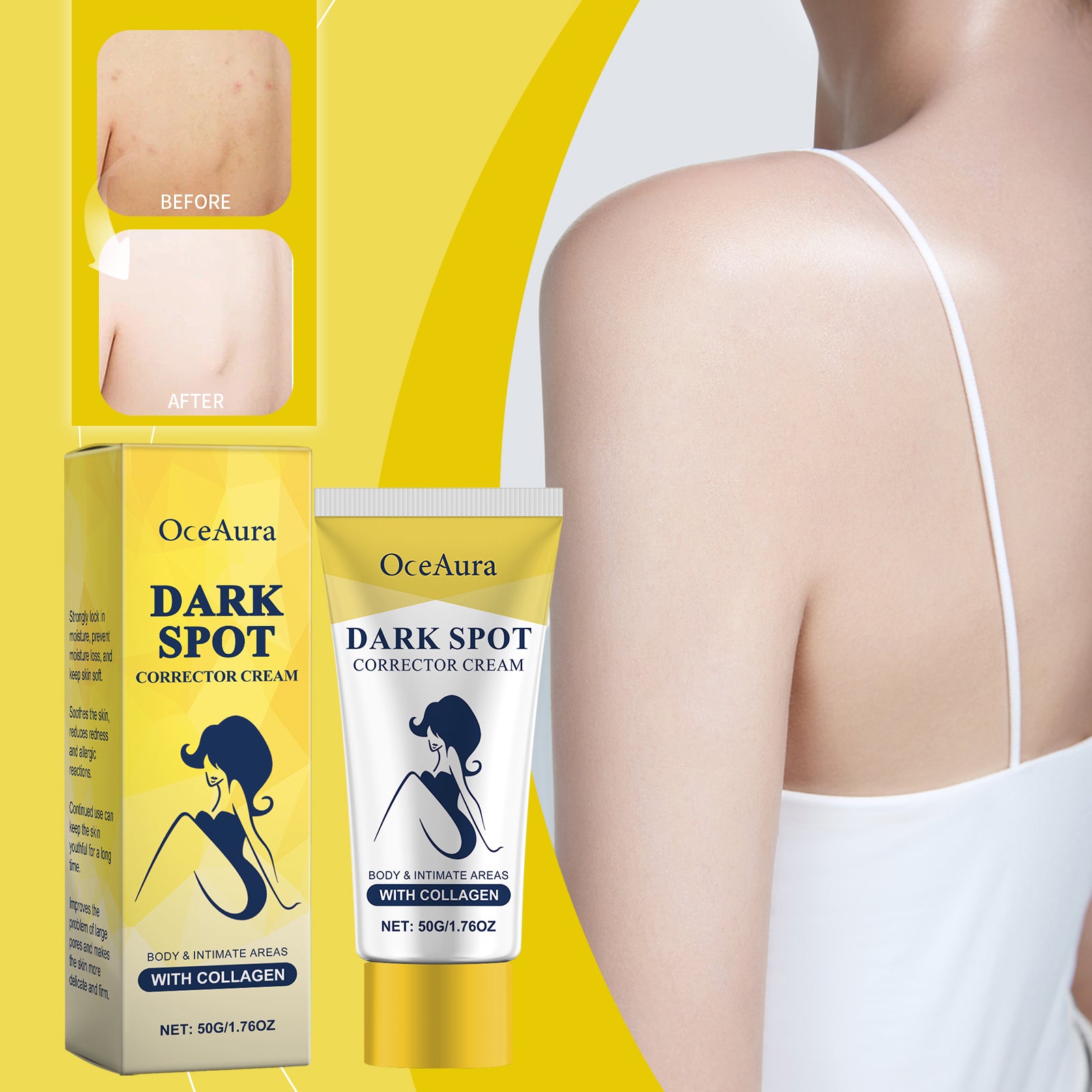 OceAura Body Moisturizer Moisturizes Body Skin To Improve Skin Dullness Moisturizing Body Cream