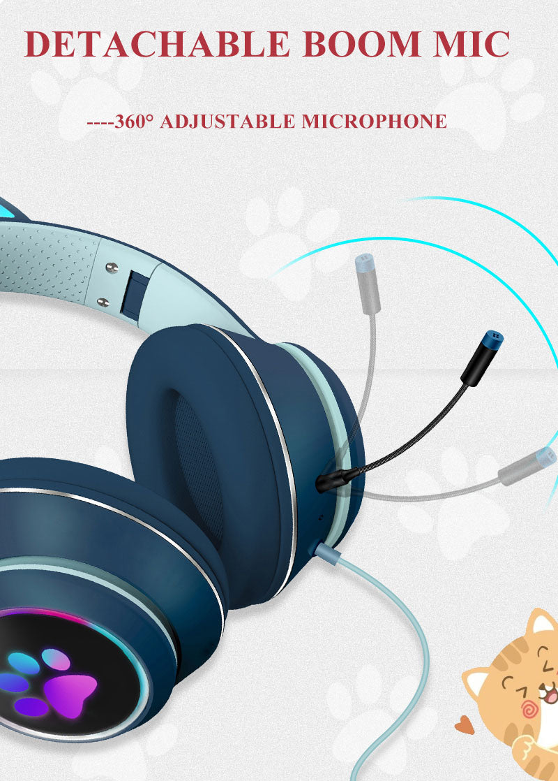 AKZ-022 RGB Cat Ear Headset for PC