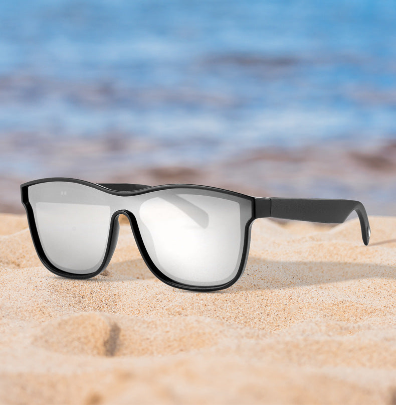 New KY03 Semi-Open Bluetooth Glasses Music Call Voice Control Sports Sunglasses Smart Glasses