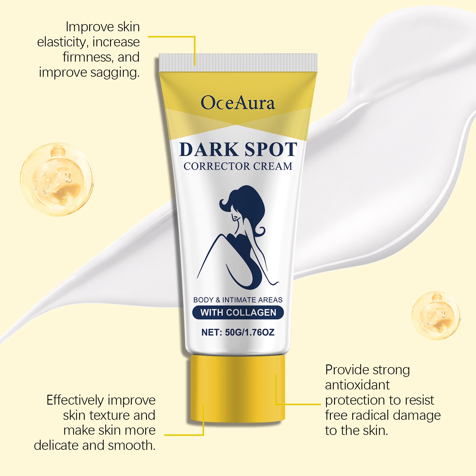 OceAura Body Moisturizer Moisturizes Body Skin To Improve Skin Dullness Moisturizing Body Cream