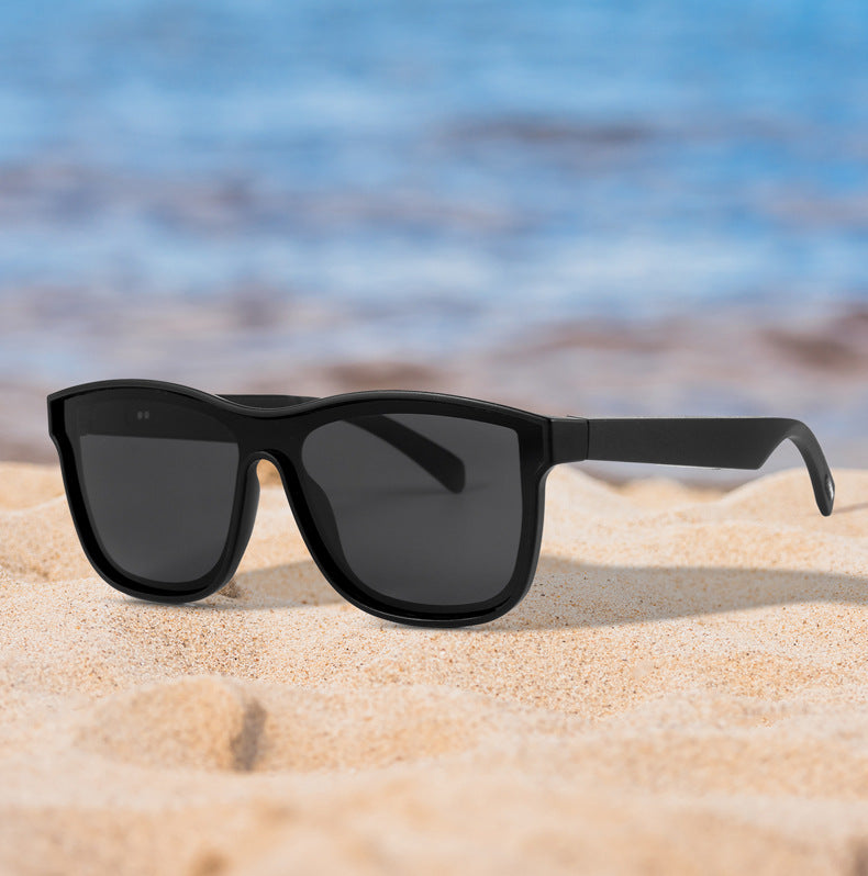 New KY03 Semi-Open Bluetooth Glasses Music Call Voice Control Sports Sunglasses Smart Glasses